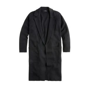 Ella open-front long sweater-blazer by JCrew